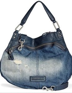 Liebeskind Vega Distressed Denim Bag
